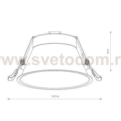 Встраиваемый светильник Nowodvorski Uno L Black (Cерия Uno L, Цвет Черный) арт. 10845