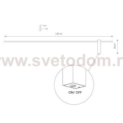 Настенный светильник Nowodvorski Motive Led L Black (Cерия Motive Led L, Цвет Черный) арт. 10851