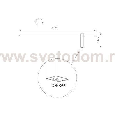 Настенный светильник Nowodvorski Motive Led M Black (Cерия Motive Led M, Цвет Черный) арт. 10852