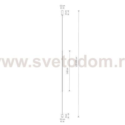 Подвесной светильник Nowodvorski Vertic Led Black (Cерия Vertic Led, Цвет Черный) арт. 10857