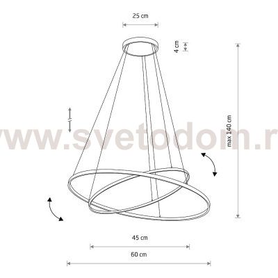 Подвесная люстра Nowodvorski Circolo Led Black (Cерия Circolo Led, Цвет Черный) арт. 10864