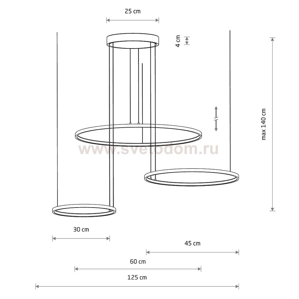 Подвесная люстра Nowodvorski Circolo Led Black (Cерия Circolo Led, Цвет Черный) арт. 10867