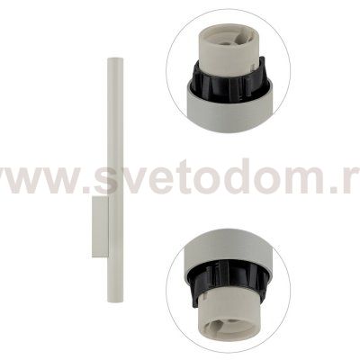 Настенный светильник Nowodvorski Fourty Wall XL Gray (Cерия Fourty Wall XL, Цвет Серый) арт. 10892