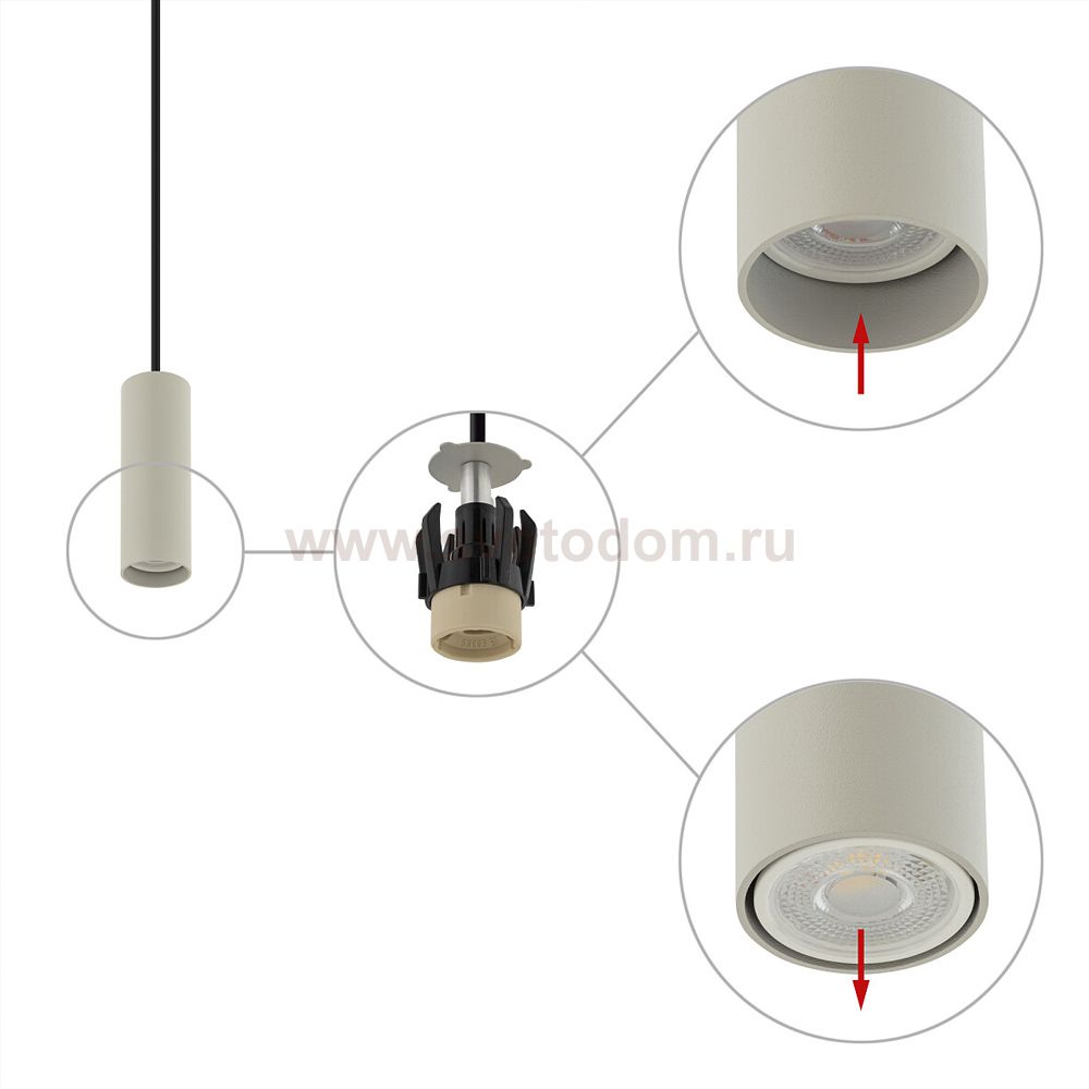 Подвесной светильник Nowodvorski Fourty S Gray (Cерия Fourty S, Цвет Серый) арт. 10900