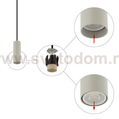 Подвесной светильник Nowodvorski Fourty S Gray (Cерия Fourty S, Цвет Серый) арт. 10900