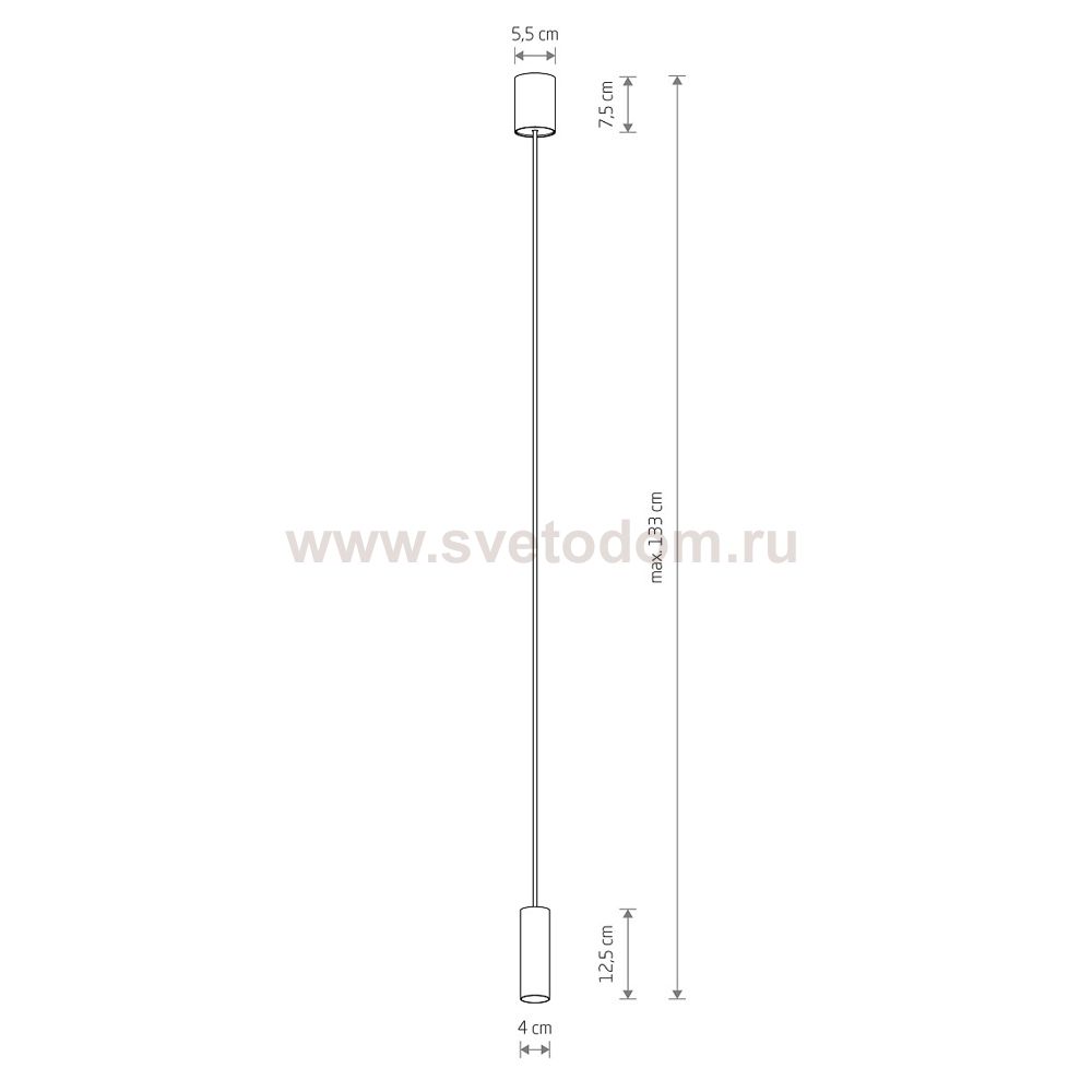 Подвесной светильник Nowodvorski Fourty S Gray (Cерия Fourty S, Цвет Серый) арт. 10901