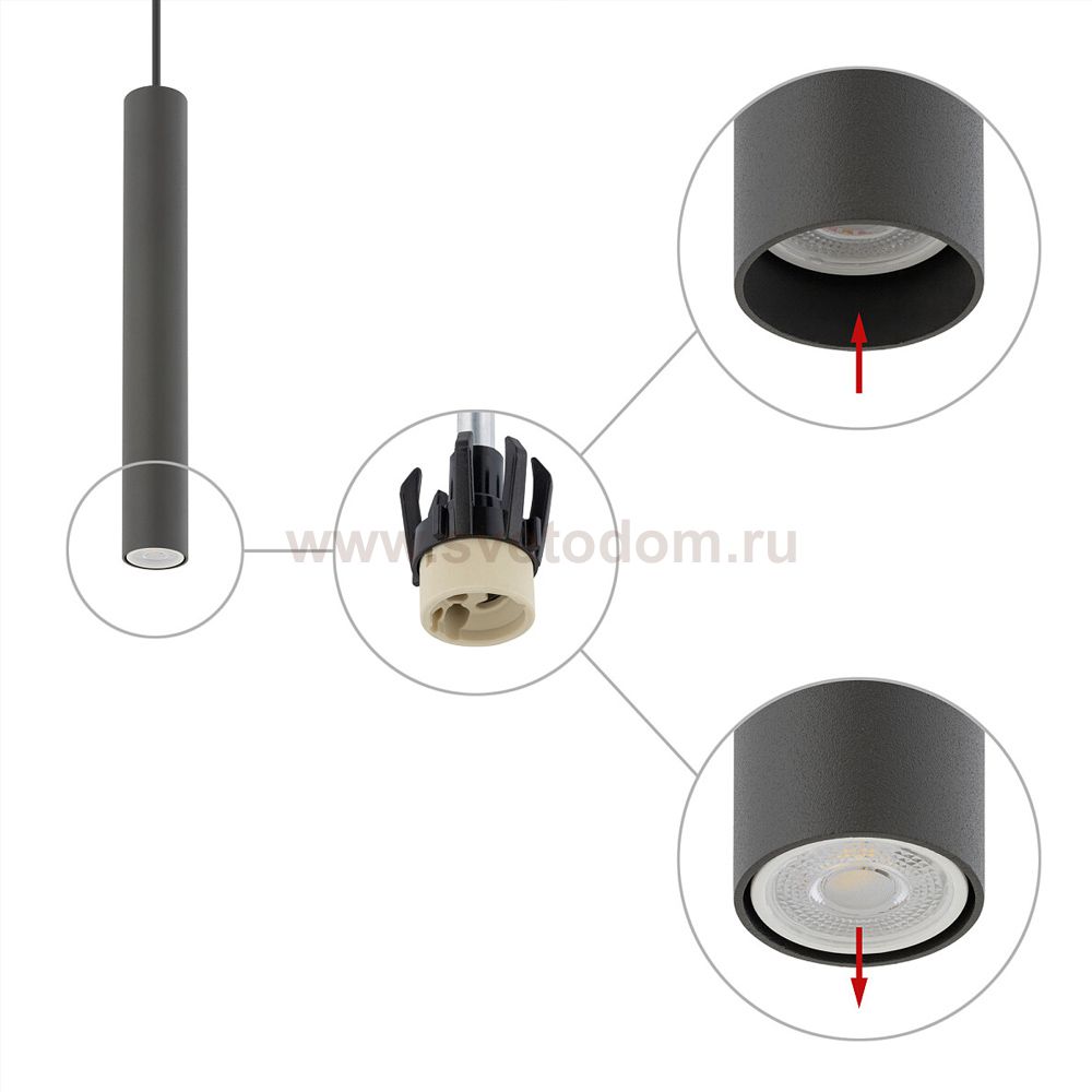 Подвесной светильник Nowodvorski Fourty M Gray (Cерия Fourty M, Цвет Серый) арт. 10903