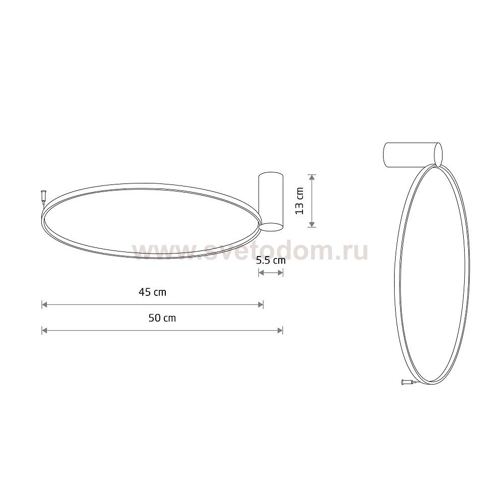 Настенно-потолочный светильник Nowodvorski Circolo Led S Black (Cерия Circolo Led S, Цвет Черный) арт. 10928