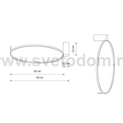 Настенно-потолочный светильник Nowodvorski Circolo Led S Black (Cерия Circolo Led S, Цвет Черный) арт. 10928