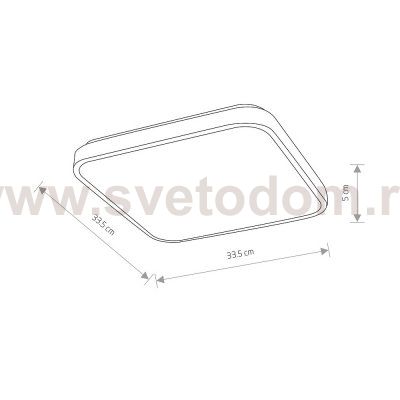 Потолочный cветильник Nowodvorski Agnes Square Led Pro Black (Cерия Agnes Led Pro, Модель квадратная, Цвет Черный) арт. 10983