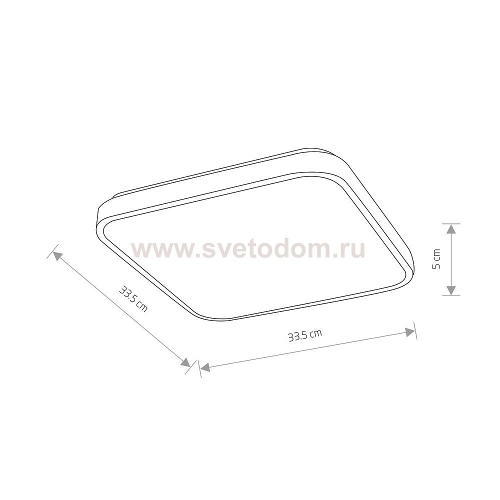 Потолочный cветильник Nowodvorski Agnes Square Led Pro White (Cерия Agnes Led Pro, Модель квадратная, Цвет Белый) арт. 10989