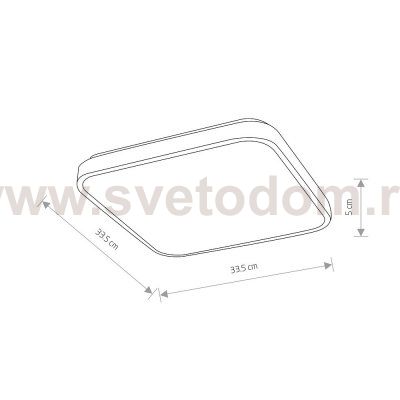 Потолочный cветильник Nowodvorski Agnes Square Led Pro White (Cерия Agnes Led Pro, Модель квадратная, Цвет Белый) арт. 10989