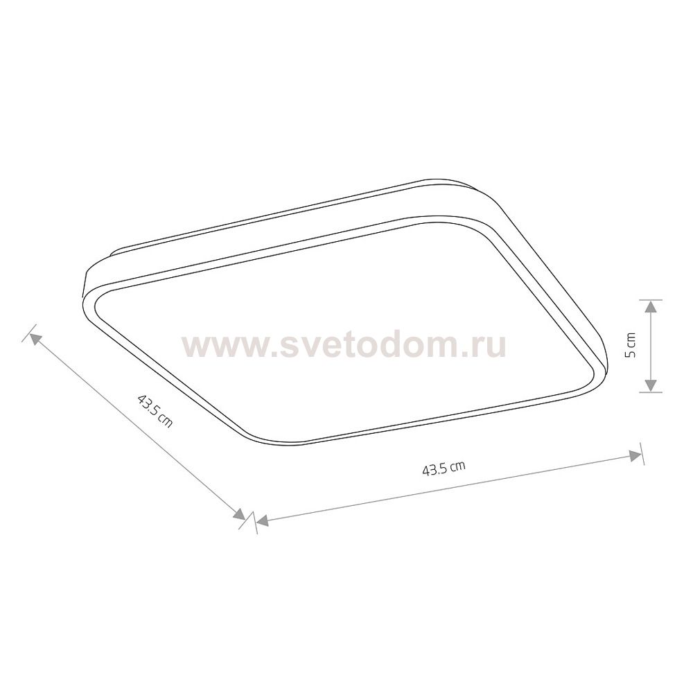 Потолочный cветильник Nowodvorski Agnes Square Led Pro White (Cерия Agnes Led Pro, Модель квадратная, Цвет Белый) арт. 10992