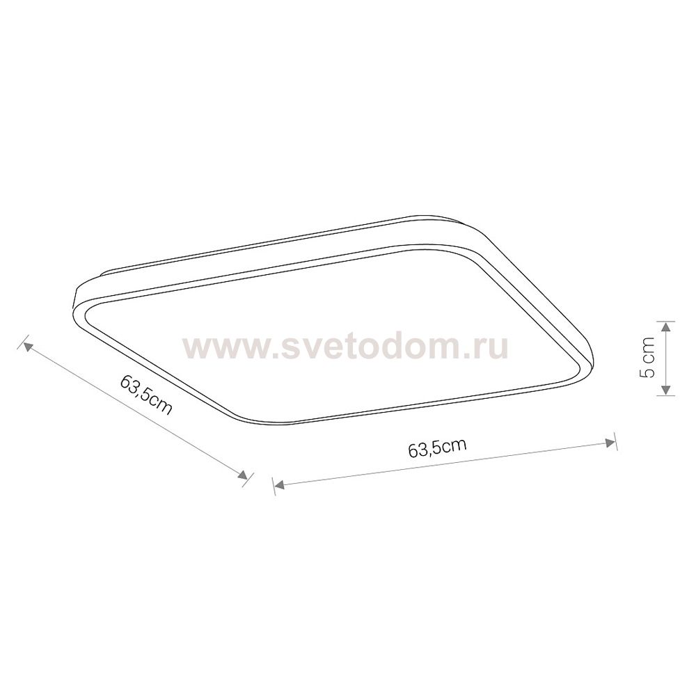 Потолочный cветильник Nowodvorski Agnes Square Led Pro White (Cерия Agnes Led Pro, Модель квадратная, Цвет Белый) арт. 10993