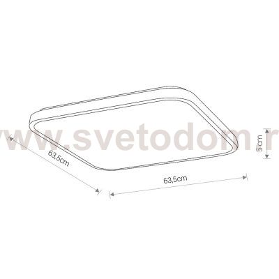 Потолочный cветильник Nowodvorski Agnes Square Led Pro White (Cерия Agnes Led Pro, Модель квадратная, Цвет Белый) арт. 10993