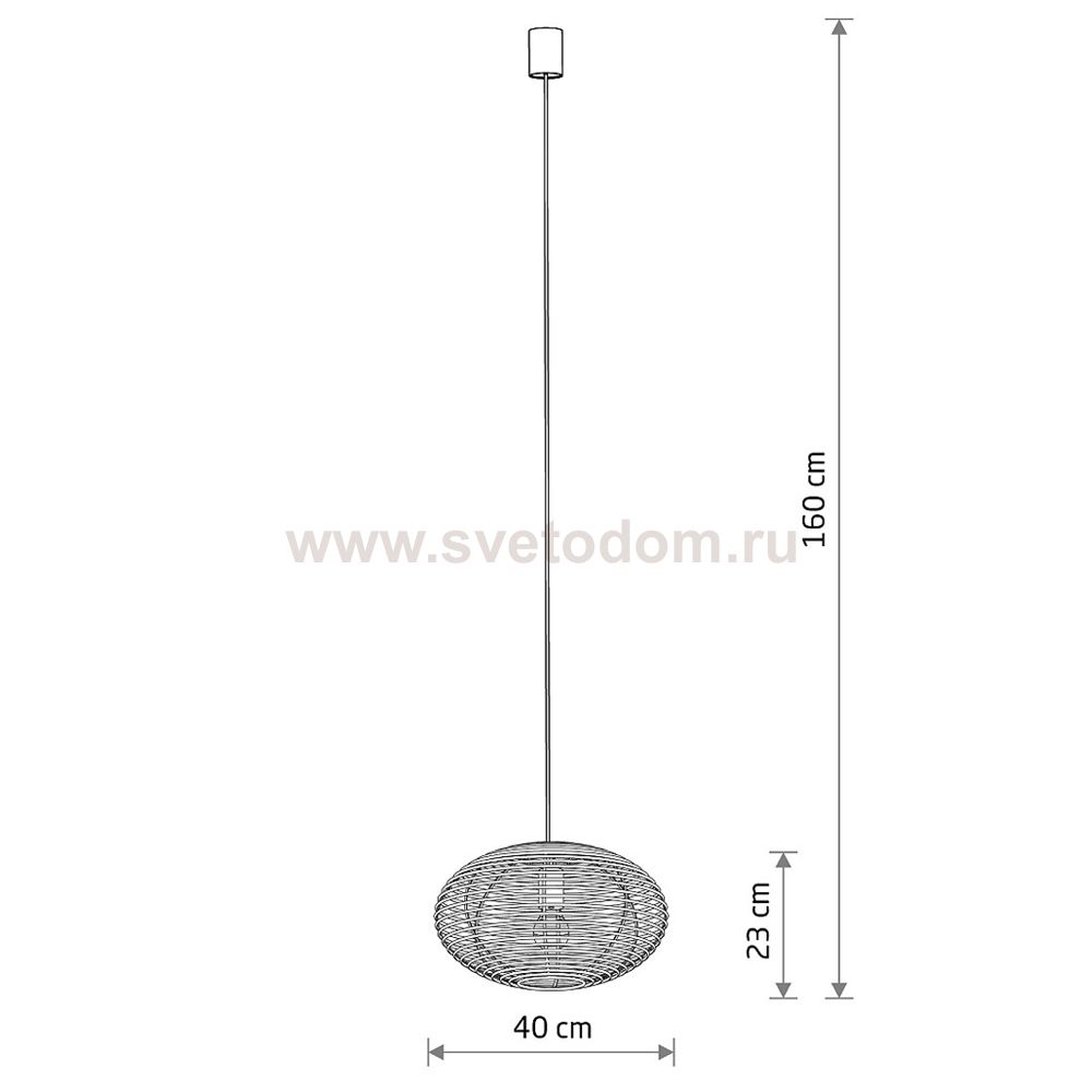 Подвесная люстра Nowodvorski Rattan S Wood (Cерия Rattan S, Цвет Дерево) арт. 11153