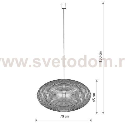 Подвесная люстра Nowodvorski Rattan L Wood (Cерия Rattan L, Цвет Дерево) арт. 11155