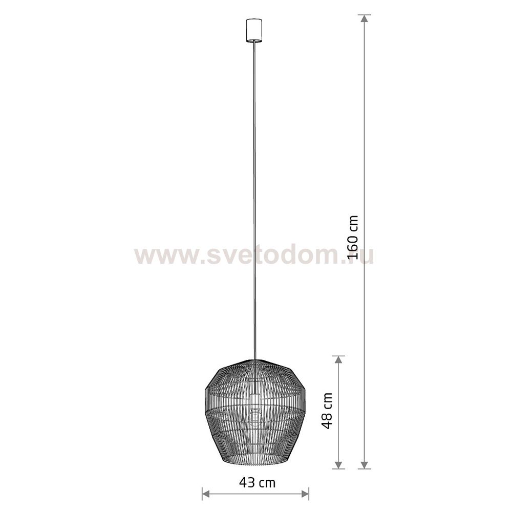 Подвесная люстра Nowodvorski Haiti S Wood (Cерия Haiti S, Цвет Дерево) арт. 11163