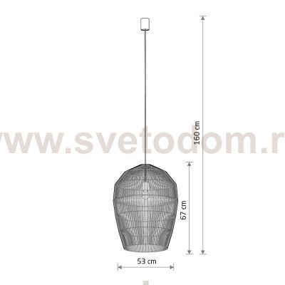 Подвесная люстра Nowodvorski Haiti L Wood (Cерия Haiti L, Цвет Дерево) арт. 11165
