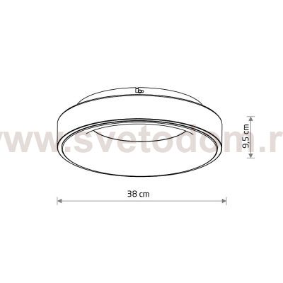 Потолочный cветильник Nowodvorski Nikki Round Led White (Cерия Nikki Led, Модель круглая, Цвет Белый) арт. 11203