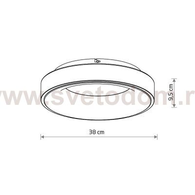 Потолочный cветильник Nowodvorski Nikki Round Led White (Cерия Nikki Led, Модель круглая, Цвет Белый) арт. 11206
