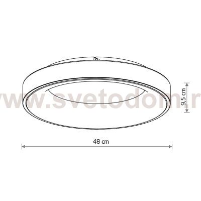 Потолочный cветильник Nowodvorski Nikki Round Led White (Cерия Nikki Led, Модель круглая, Цвет Белый) арт. 11207