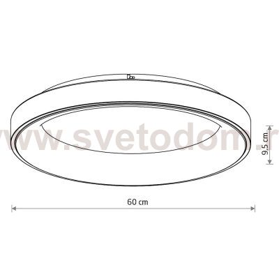 Потолочный cветильник Nowodvorski Nikki Round Led White (Cерия Nikki Led, Модель круглая, Цвет Белый) арт. 11212