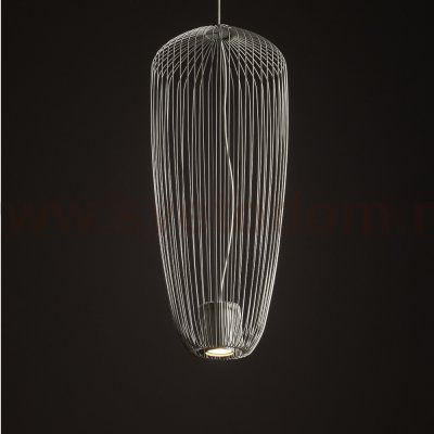 Подвесная люстра Nowodvorski Pumpkin S Silk Gray (Cерия Pumpkin S, Цвет Шелковый серый) арт. 11242