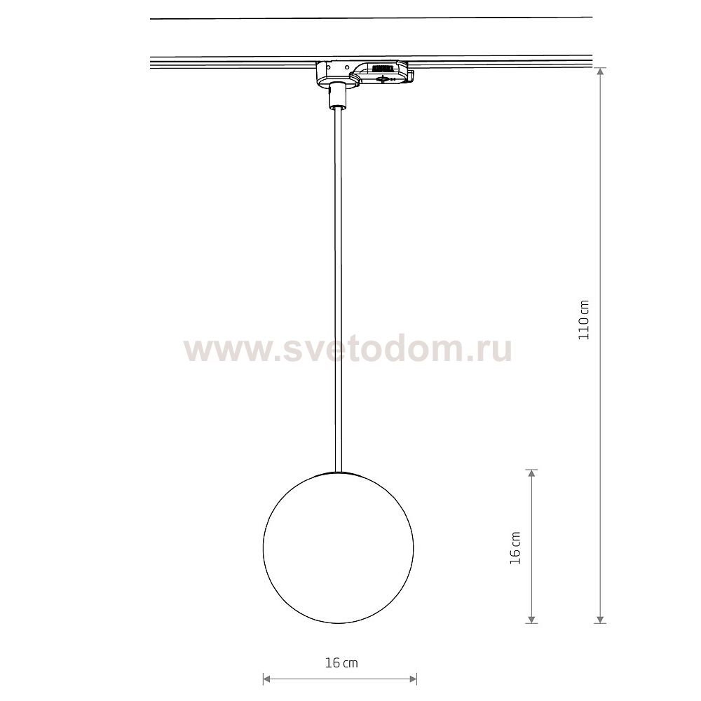 Трековый трехфазный светильник Nowodvorski Ctls Ctls Snowball Black (Cерия Ctls Snowball, Цвет Черный) арт. 11295