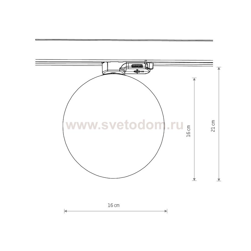 Трековый трехфазный светильник Nowodvorski Ctls Ctls Snowball Black (Cерия Ctls Snowball, Цвет Черный) арт. 11296