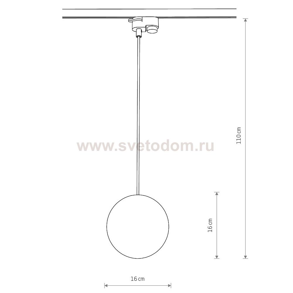 Трековый однофазный светильник Nowodvorski Profile Profile Snowball Black (Cерия Profile Snowball, Цвет Черный) арт. 11297