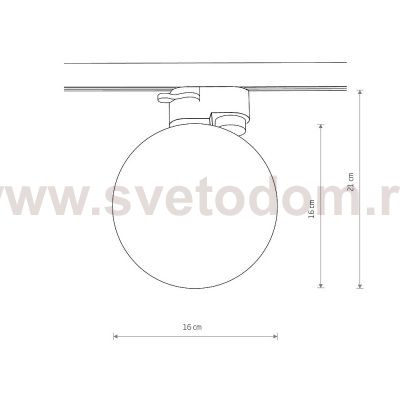 Трековый однофазный светильник Nowodvorski Profile Profile Snowball Black (Cерия Profile Snowball, Цвет Черный) арт. 11298
