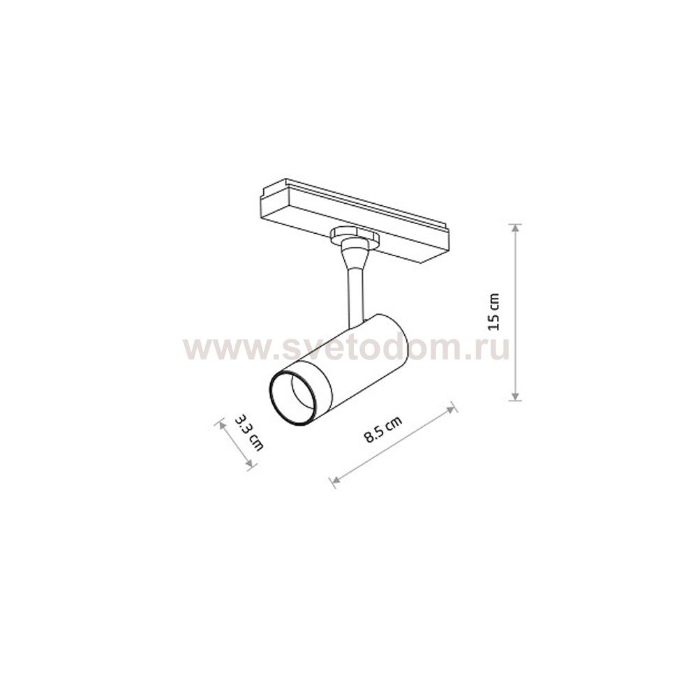 Трековый магнитный светильник Nowodvorski Lvm Spot Black (Cерия Lvm Spot, Цвет Черный) арт. 11314