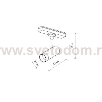 Трековый магнитный светильник Nowodvorski Lvm Spot Black (Cерия Lvm Spot, Цвет Черный) арт. 11314