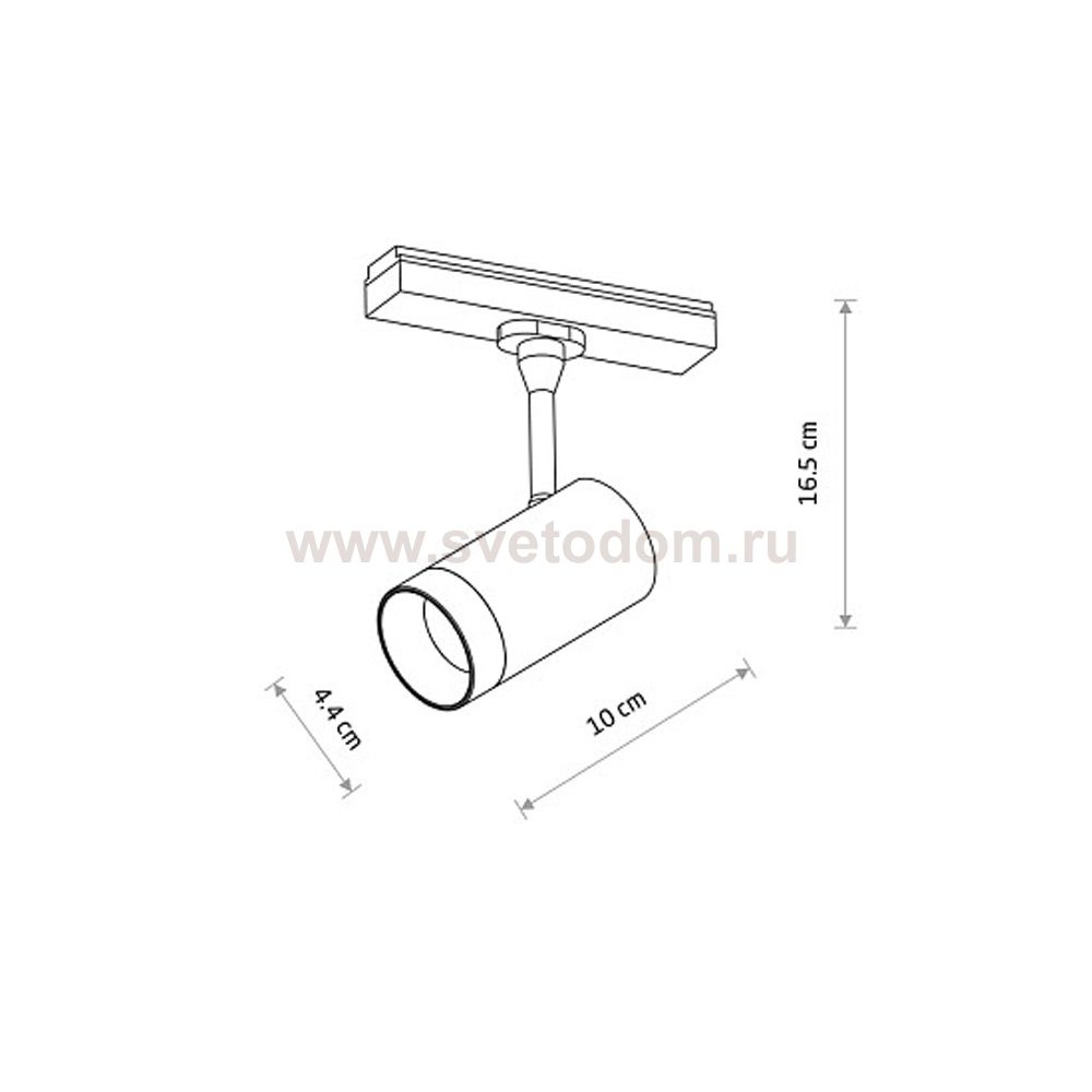 Трековый магнитный светильник Nowodvorski Lvm Spot Black (Cерия Lvm Spot, Цвет Черный) арт. 11315