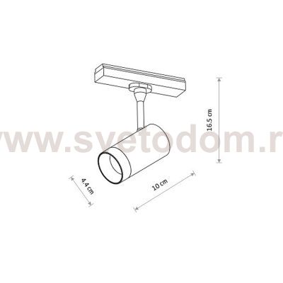 Трековый магнитный светильник Nowodvorski Lvm Spot Black (Cерия Lvm Spot, Цвет Черный) арт. 11315