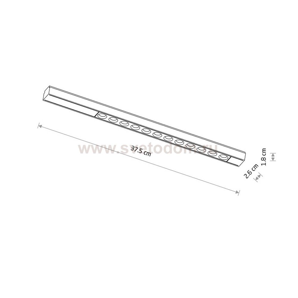 Трековый магнитный светильник Nowodvorski Focus Led Black (Cерия Focus Led, Цвет Черный) арт. 11331