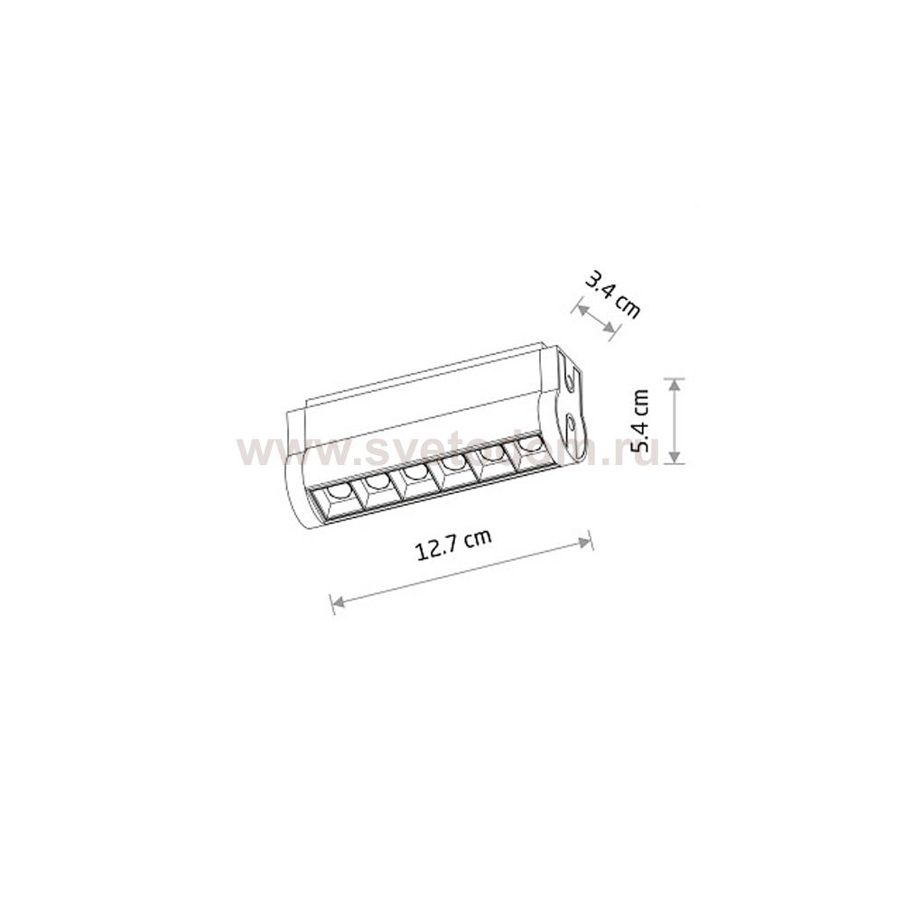 Трековый магнитный светильник Nowodvorski Focus Swing Led Black (Cерия Focus Swing Led, Цвет Черный) арт. 11335