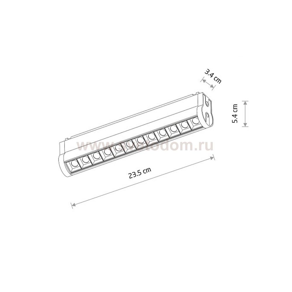 Трековый магнитный светильник Nowodvorski Focus Swing Led Black (Cерия Focus Swing Led, Цвет Черный) арт. 11336