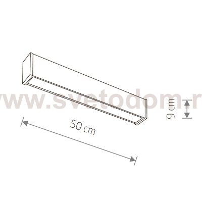 Уличный настенно-потолочный светильник Nowodvorski Outline Led S Black (Cерия Outline Led S, Цвет Черный) арт. 11360