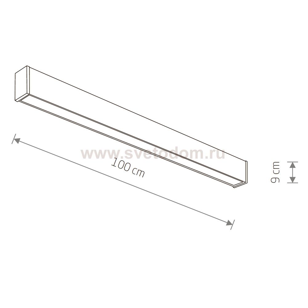 Уличный настенно-потолочный светильник Nowodvorski Outline Led M Black (Cерия Outline Led M, Цвет Черный) арт. 11361