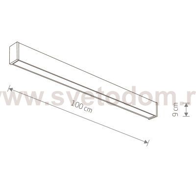 Уличный настенно-потолочный светильник Nowodvorski Outline Led M Black (Cерия Outline Led M, Цвет Черный) арт. 11361