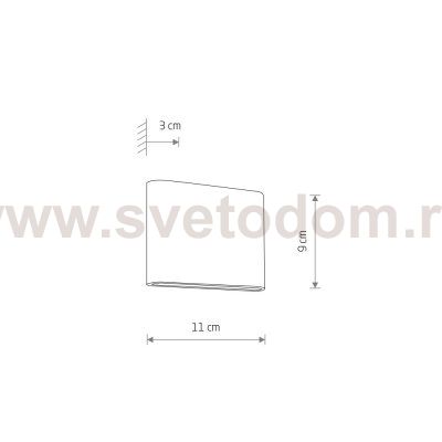 Уличный настенный светильник Nowodvorski Semi Led S Black (Cерия Semi Led S, Цвет Черный) арт. 11363