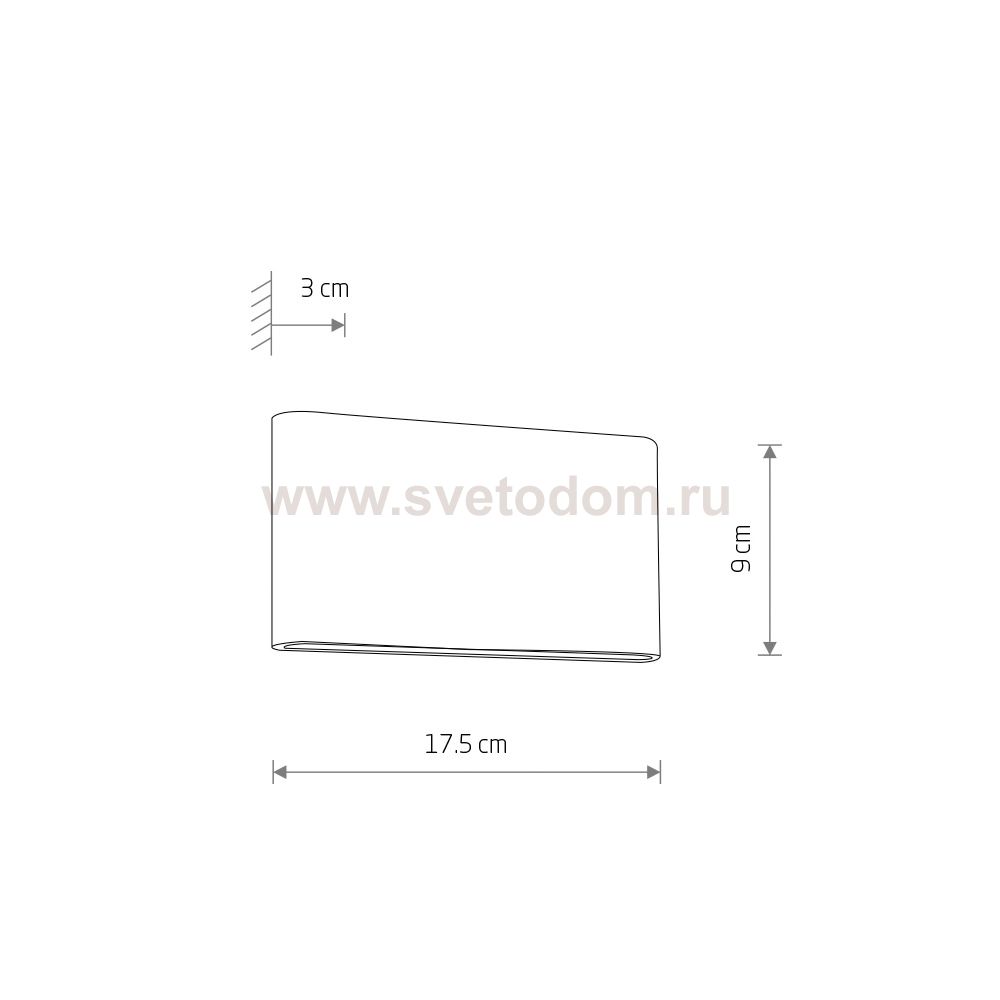 Уличный настенный светильник Nowodvorski Semi Led M Black (Cерия Semi Led M, Цвет Черный) арт. 11364