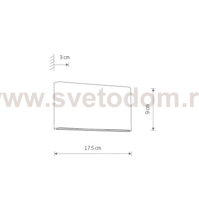 Уличный настенный светильник Nowodvorski Semi Led M Black (Cерия Semi Led M, Цвет Черный) арт. 11364