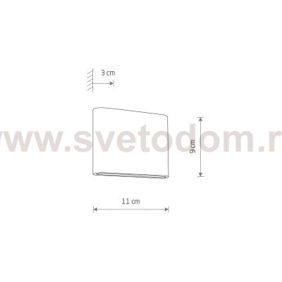 Уличный настенный светильник Nowodvorski Semi Led S Brass (Cерия Semi Led S, Цвет Латунь) арт. 11365