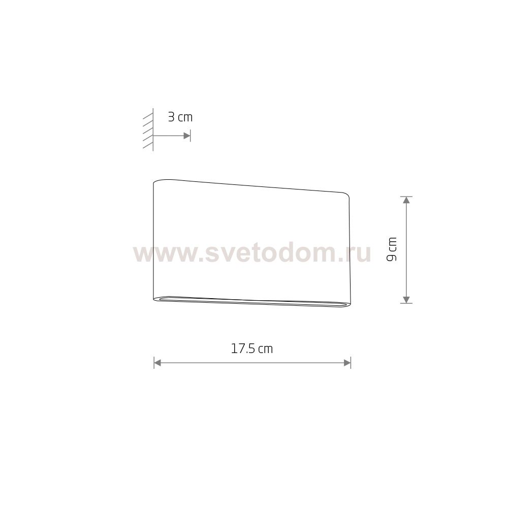 Уличный настенный светильник Nowodvorski Semi Led M Brass (Cерия Semi Led M, Цвет Латунь) арт. 11366