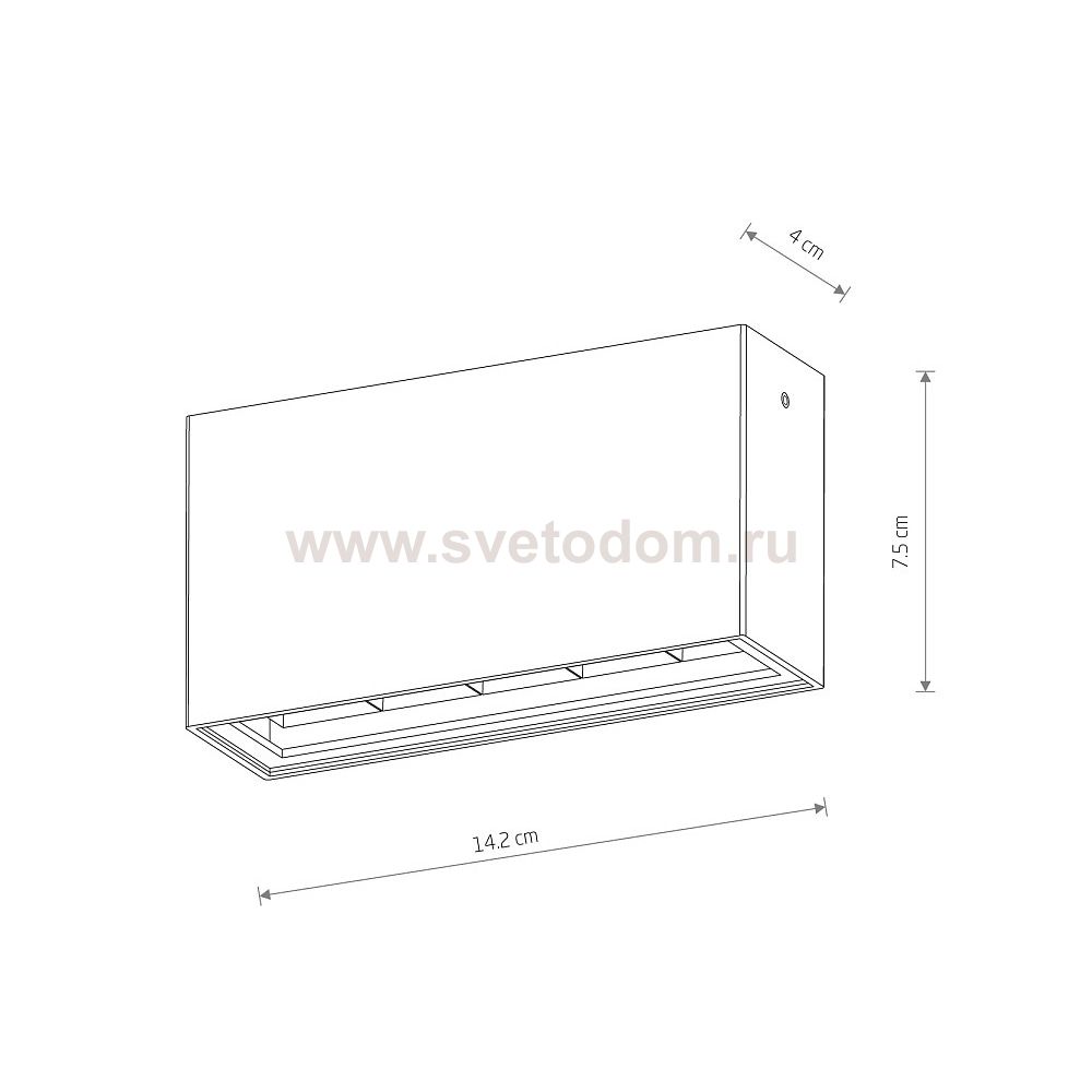 Уличный потолочный светодиодный светильник Nowodvorski Pix Led Black (Cерия Pix Led, Цвет Черный) арт. 11367