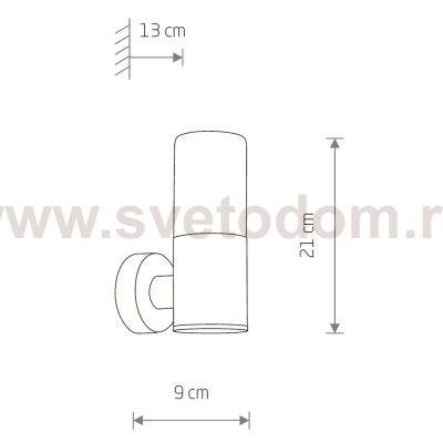 Уличный настенный светильник Nowodvorski Ida Black (Cерия Ida, Цвет Черный) арт. 11371