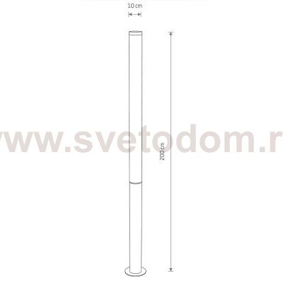 Уличный светильник Nowodvorski Mia Led L Black (Cерия Mia Led L, Цвет Черный) арт. 11375